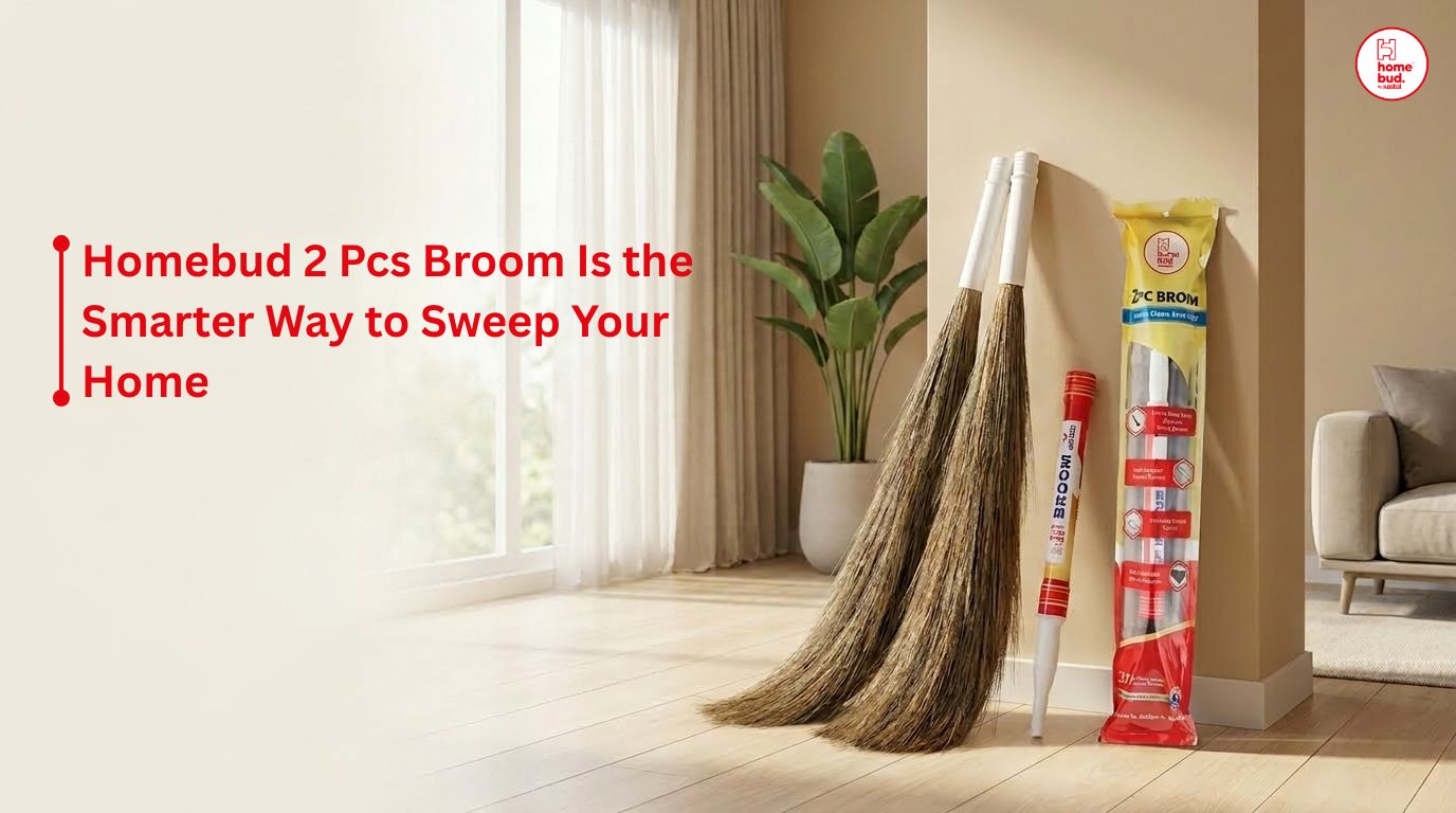 Homebud 2 Pcs Broom Is the Smarter Way to Sweep Your Home