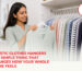 plastic clothes hangers
