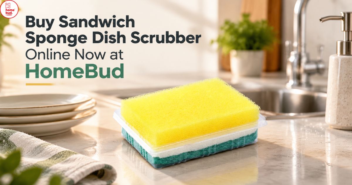Buy Sandwich Sponge Dish Scrubber Online Now at HomeBud